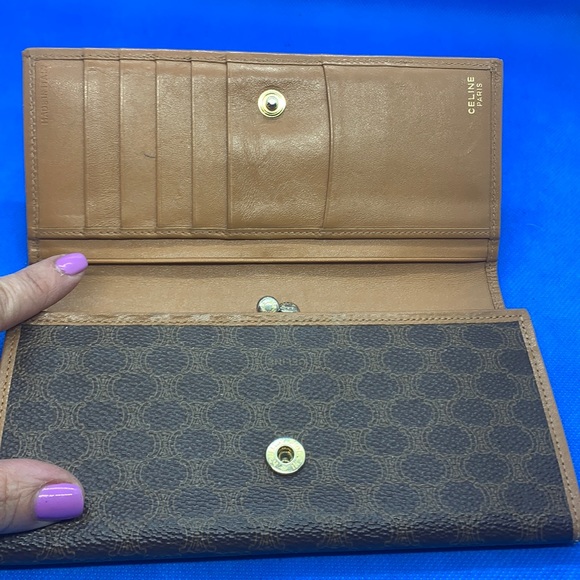 Vintage Celine Metal Closure Macadam Wallet - Picture 2 of 10